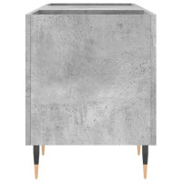 Produktbild för Stereobänk betong-grå 121x38x48 cm konstruerat trä