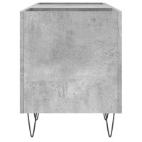 Produktbild för Stereobänk betong-grå 121x38x48 cm konstruerat trä