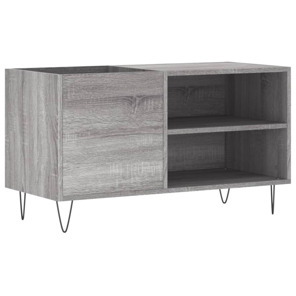 Produktbild för Stereobänk grå sonoma 85x38x48 cm konstruerat trä
