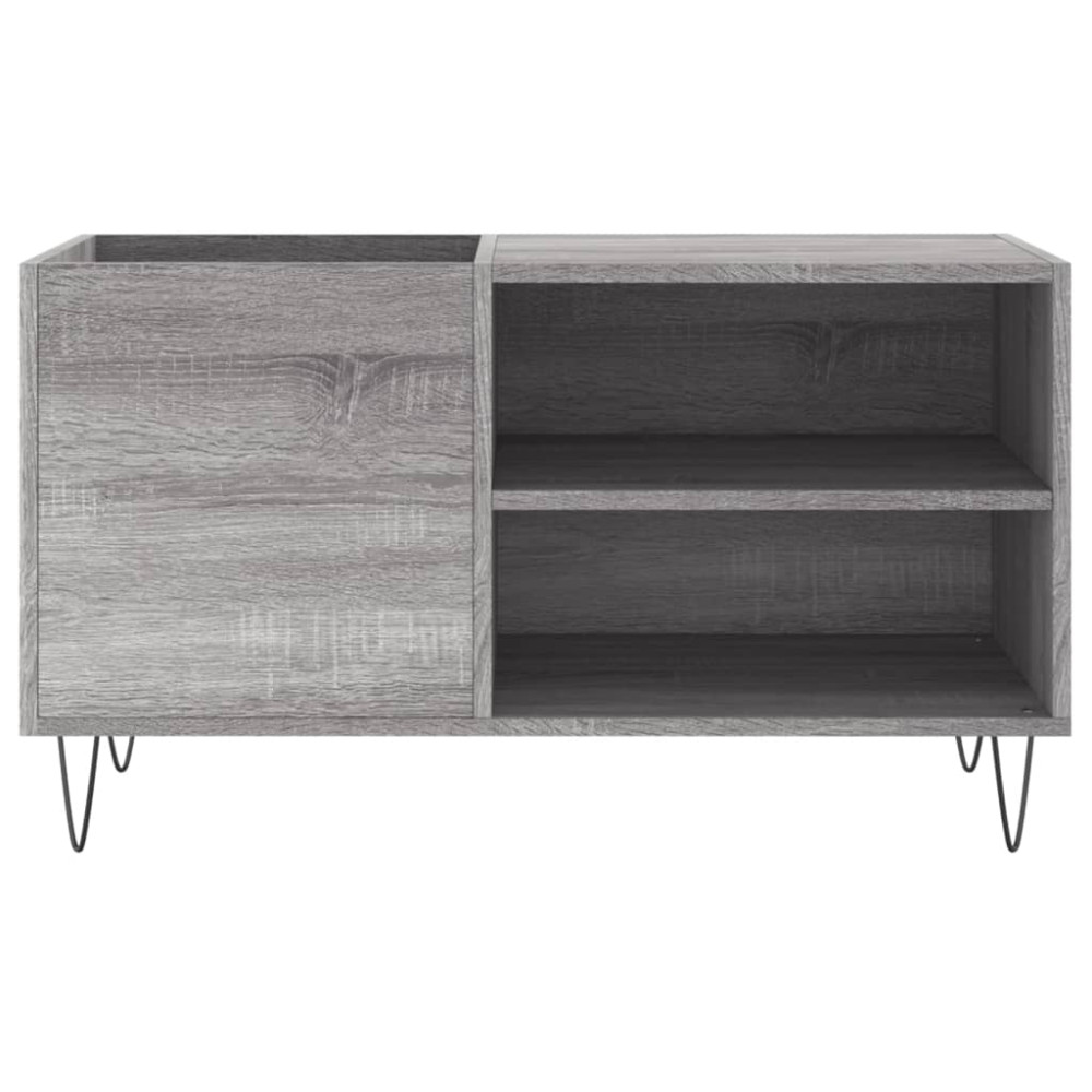 Produktbild för Stereobänk grå sonoma 85x38x48 cm konstruerat trä