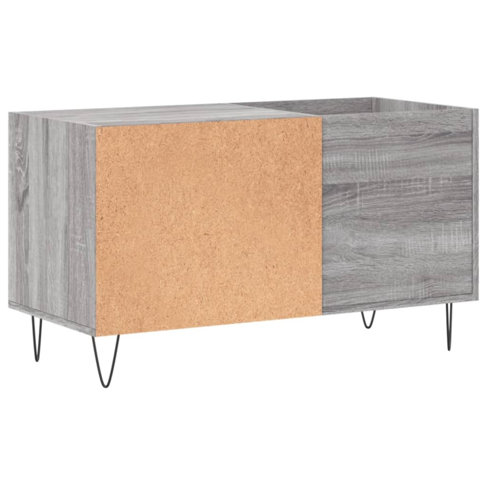 Produktbild för Stereobänk grå sonoma 85x38x48 cm konstruerat trä