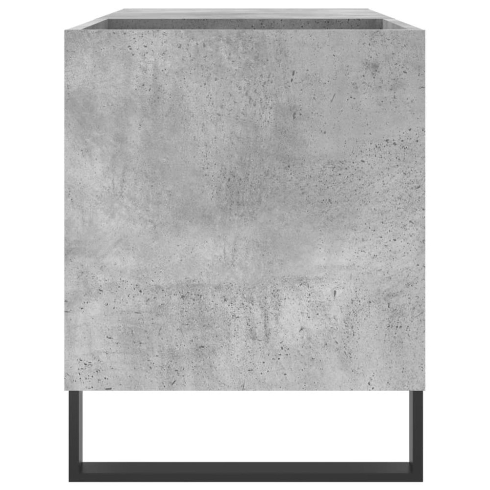 Produktbild för Stereobänk betonggrå 85x38x48 cm konstruerat trä