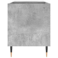 Produktbild för Stereobänk betonggrå 85x38x48 cm konstruerat trä