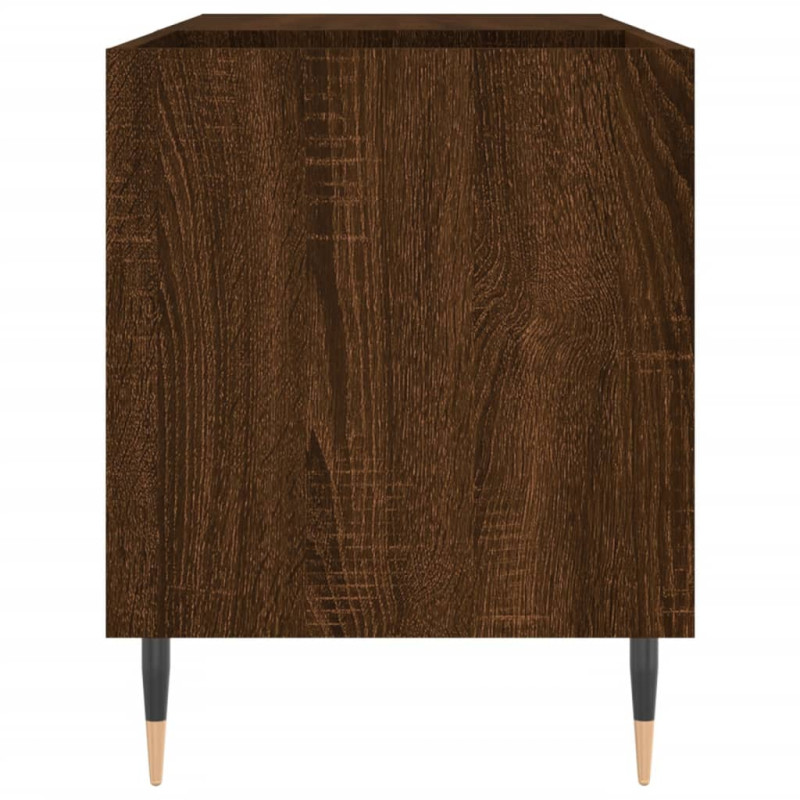 Produktbild för Stereobänk brun ek 85x38x48 cm konstruerat trä