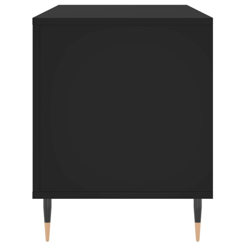 Produktbild för Stereobänk svart 100x38x48 cm konstruerat trä