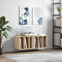 Produktbild för Stereobänk sonoma-ek 100x38x48 cm konstruerat trä