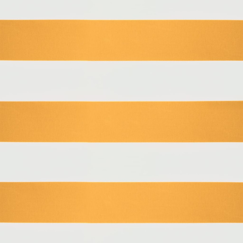 Produktbild för Automatisk infällbar markis gul och vit 5x3 m