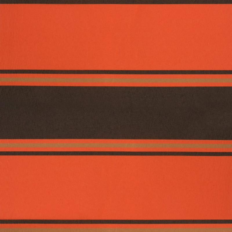 Produktbild för Automatisk infällbar markis orange och brun 3,5x2,5 m