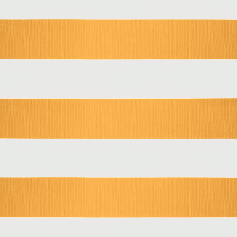 Produktbild för Automatisk infällbar markis gul och vit 3,5x2,5 m