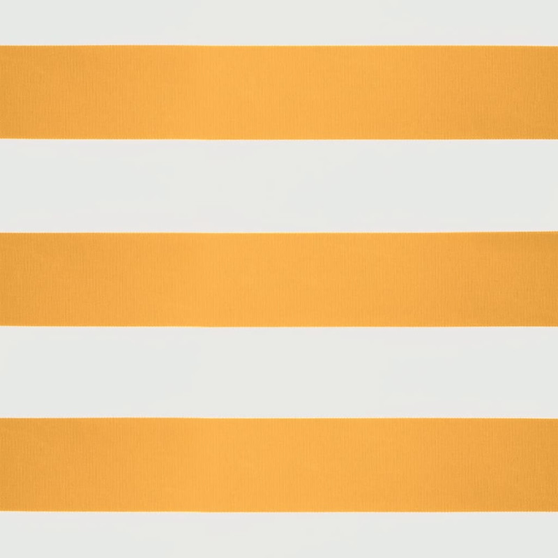 Produktbild för Automatisk infällbar markis gul och vit 4x3 m