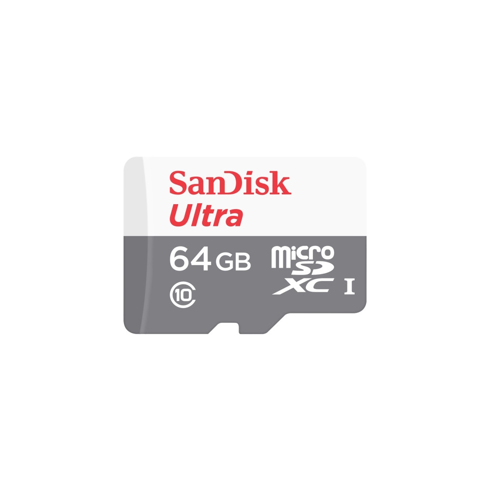 Produktbild för SanDisk Ultra - flash-minneskort - 64 GB - mikroSDXC UHS-I
