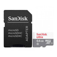 Produktbild för SanDisk Ultra - flash-minneskort - 64 GB - mikroSDXC UHS-I