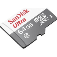 Produktbild för SanDisk Ultra - flash-minneskort - 64 GB - mikroSDXC UHS-I