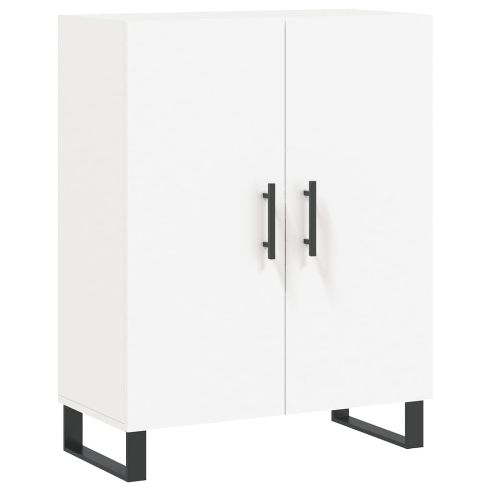 Produktbild för Skåp vit 69,5x34x90 cm konstruerat trä