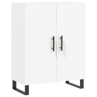 Produktbild för Skåp vit 69,5x34x90 cm konstruerat trä