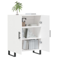 Produktbild för Skåp vit 69,5x34x90 cm konstruerat trä