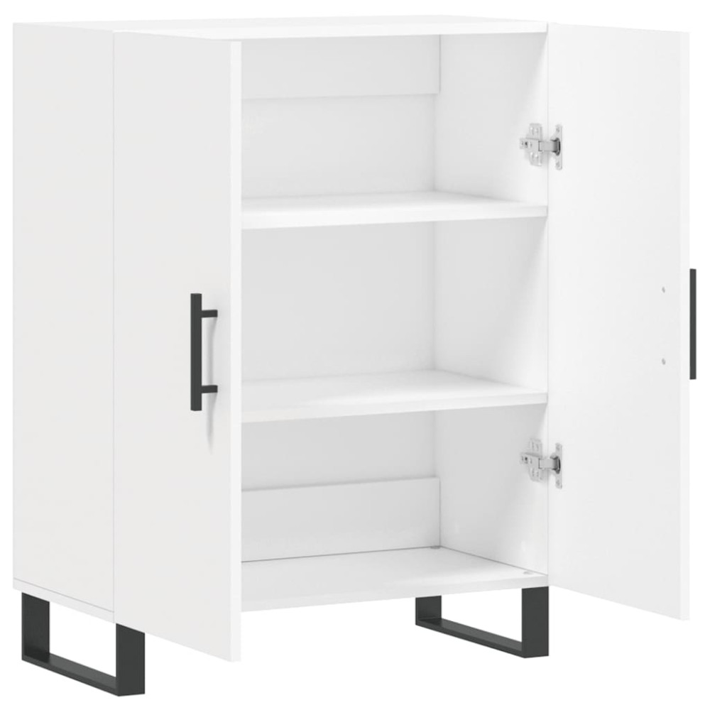 Produktbild för Skåp vit 69,5x34x90 cm konstruerat trä