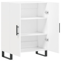 Produktbild för Skåp vit 69,5x34x90 cm konstruerat trä