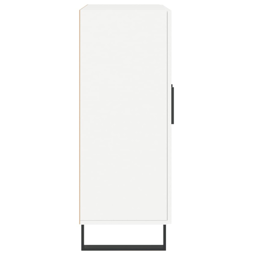 Produktbild för Skåp vit 69,5x34x90 cm konstruerat trä