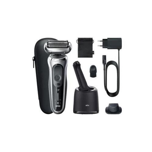 Braun Braun Series 7 71-S7200cc Folierakapparat Trimmer Svart, Silver