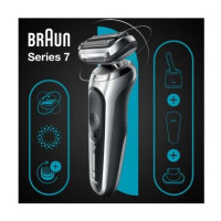 Produktbild för Braun Series 7 71-S7200cc Folierakapparat Trimmer Svart, Silver