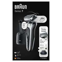 Produktbild för Braun Series 7 71-S7200cc Folierakapparat Trimmer Svart, Silver