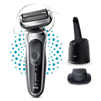 Produktbild för Braun Series 7 71-S7200cc Folierakapparat Trimmer Svart, Silver