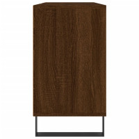 Produktbild för Badrumsskåp brun ek 80x33x60 cm konstruerat trä