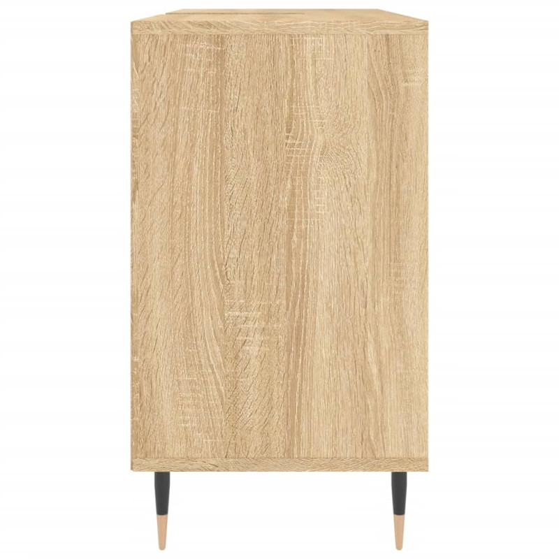 Produktbild för Badrumsskåp sonoma-ek 80x33x60 cm konstruerat trä