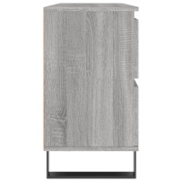 Produktbild för Badrumsskåp grå sonoma 80x33x60 cm konstruerat trä