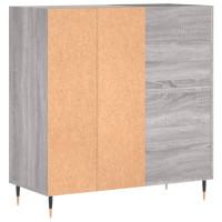 Produktbild för Stereobänk grå sonoma 84,5x38x89 cm konstruerat trä