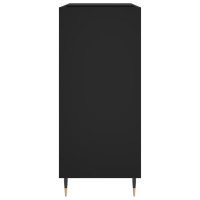 Produktbild för Stereobänk svart 84x38x89 cm konstruerat trä