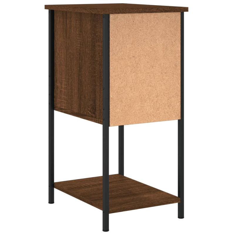 Produktbild för Sängbord 2 st brun ek 32x42x70 cm konstruerat trä