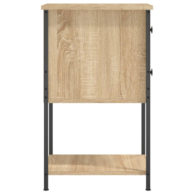 Produktbild för Sängbord 2 st sonoma-ek 32x42x70 cm konstruerat trä