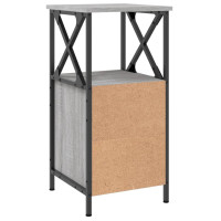 Produktbild för Sängbord 2 st grå sonoma 34x35,5x70 cm konstruerat trä