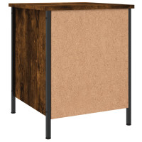 Produktbild för Sängbord 2 st rökfärgad ek 40x42x50 cm konstruerat trä