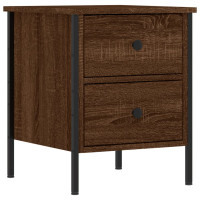 Produktbild för Sängbord 2 st brun ek 40x42x50 cm konstruerat trä