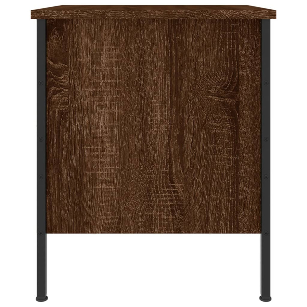 Produktbild för Sängbord 2 st brun ek 40x42x50 cm konstruerat trä