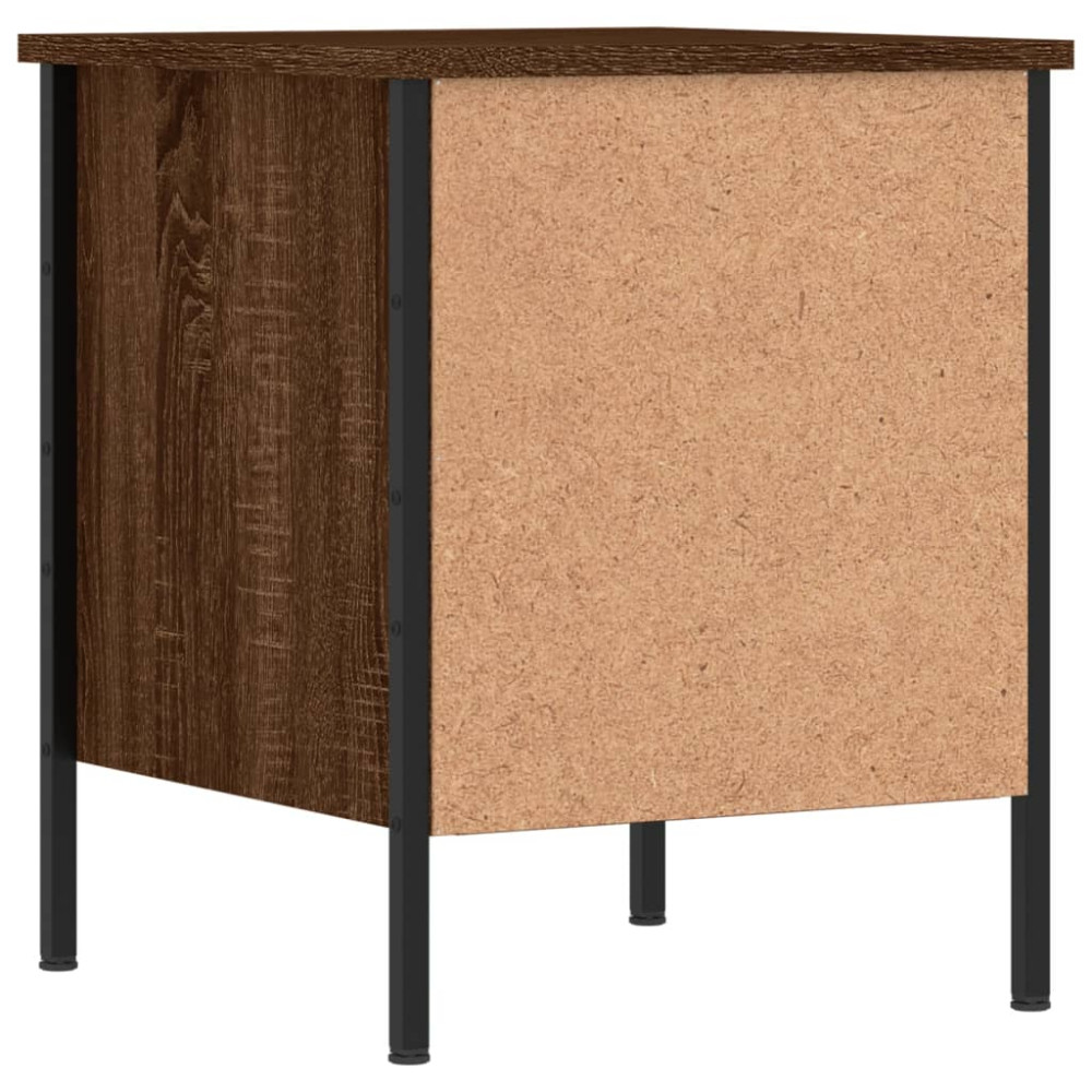 Produktbild för Sängbord 2 st brun ek 40x42x50 cm konstruerat trä