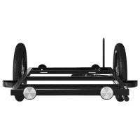 Produktbild för Cykelvagn svart 122x53x28 cm järn