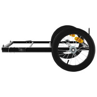 Produktbild för Cykelvagn svart 126x63x34 cm järn