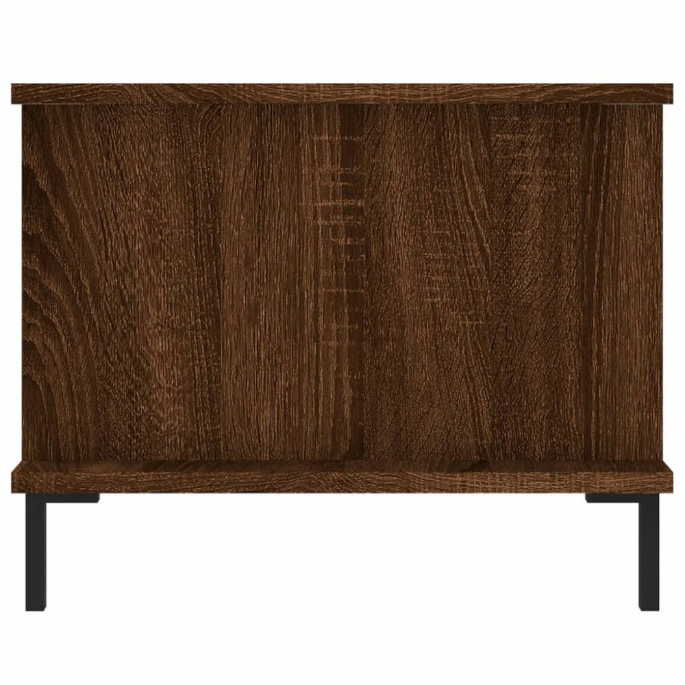 Produktbild för Soffbord brun ek 90x50x40 cm konstruerat trä