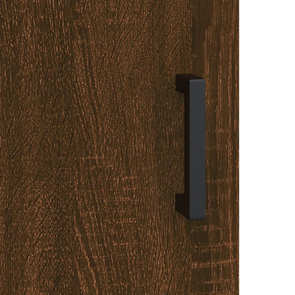Produktbild för Soffbord brun ek 90x50x40 cm konstruerat trä