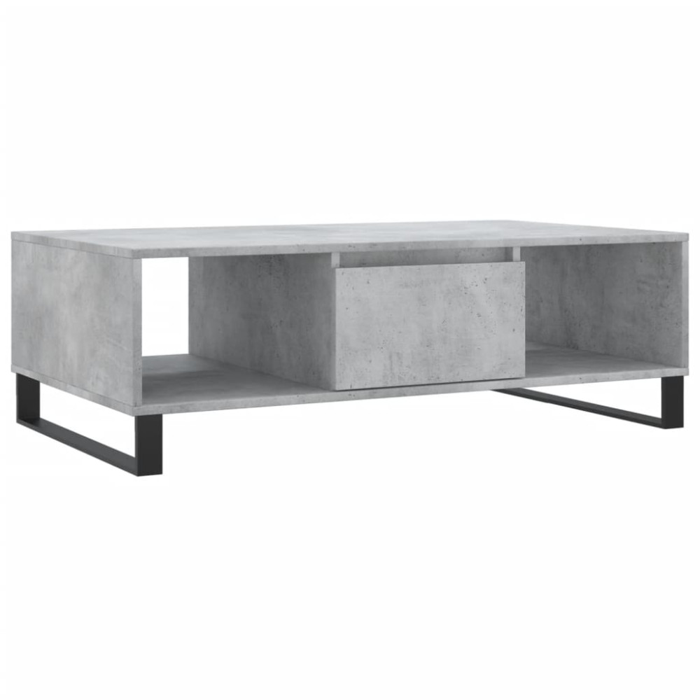 Produktbild för Soffbord betonggrå 104x60x35 cm konstruerat trä