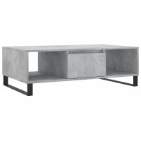 Produktbild för Soffbord betonggrå 104x60x35 cm konstruerat trä