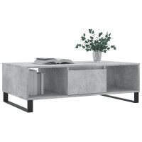 Produktbild för Soffbord betonggrå 104x60x35 cm konstruerat trä