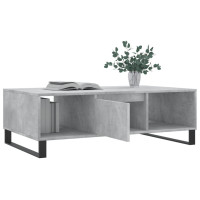 Produktbild för Soffbord betonggrå 104x60x35 cm konstruerat trä