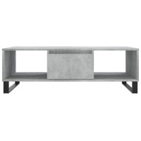 Produktbild för Soffbord betonggrå 104x60x35 cm konstruerat trä