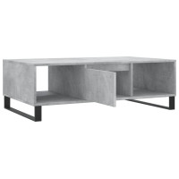 Produktbild för Soffbord betonggrå 104x60x35 cm konstruerat trä