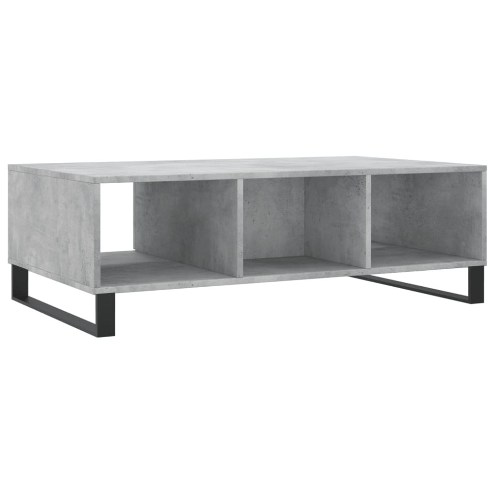 Produktbild för Soffbord betonggrå 104x60x35 cm konstruerat trä
